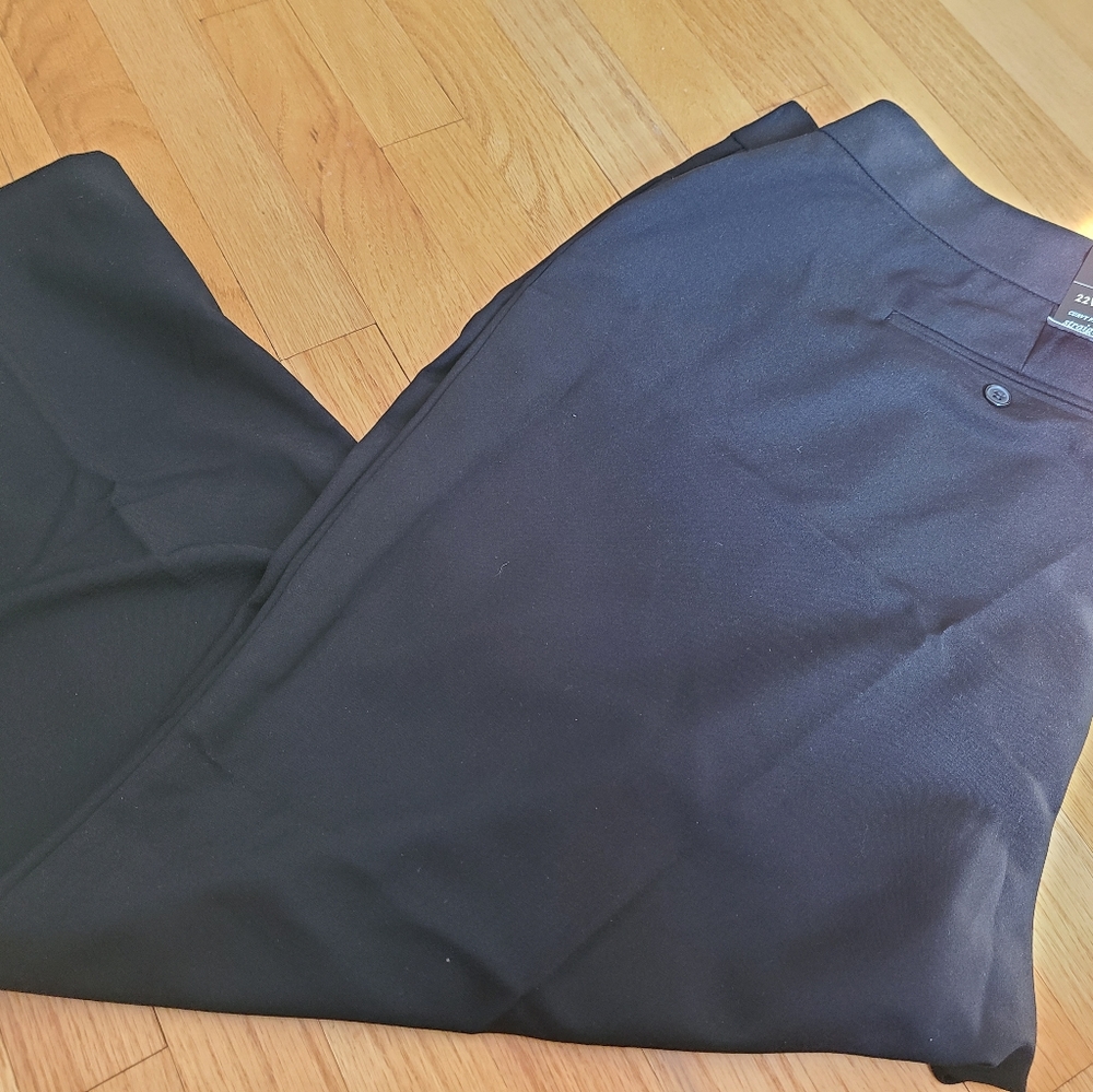 NWT- JM Collection Straight Leg Black Trousers - Picture 7 of 9